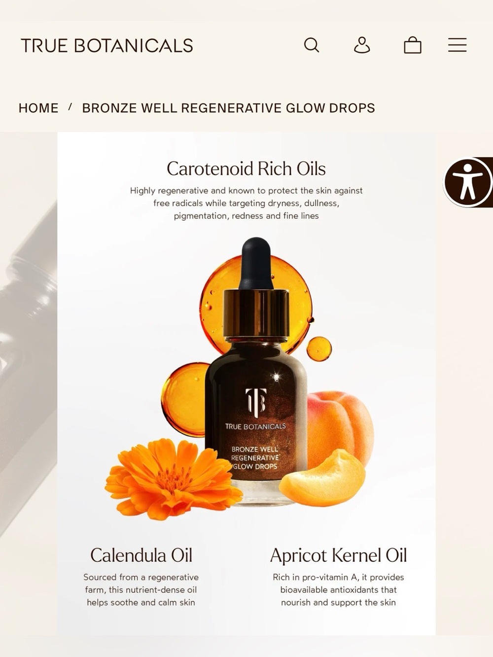 True Botanicals Bronze Well Regenerative Glow Drops - Picture 5 of 6